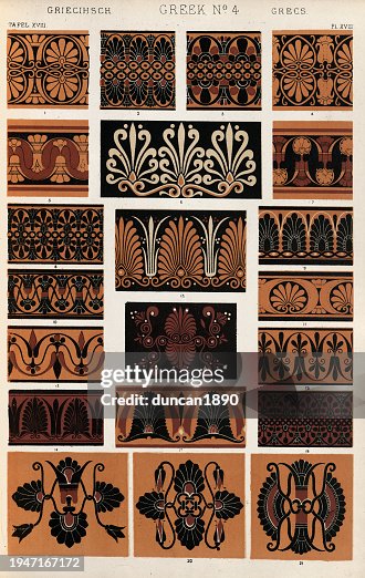 Greco Roman Patterns Ancient Greek Floral And Seamless Patterns History Of Decoration Design ...