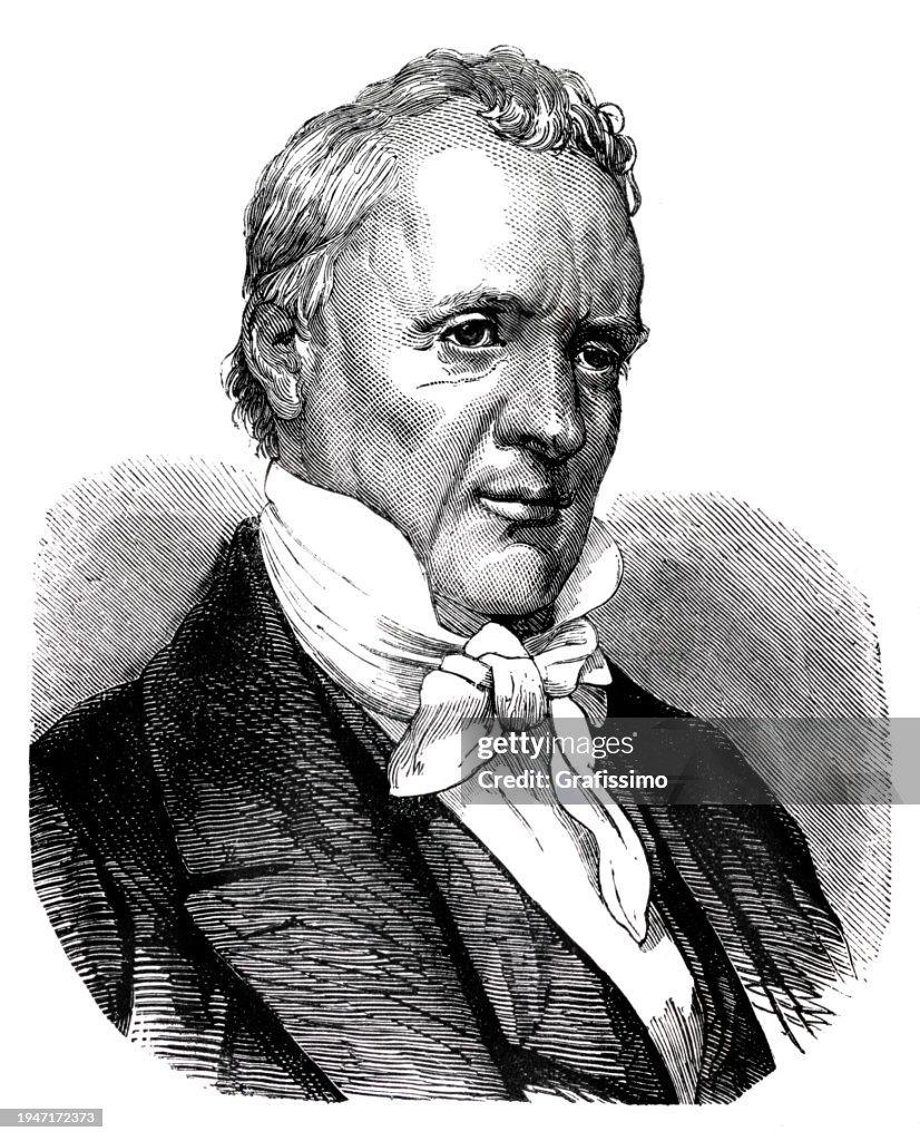 James Buchanan US President portrait 1856 illustration
