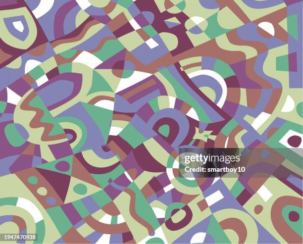 abstract geometric shape pattern - mindfulness background stock illustrations