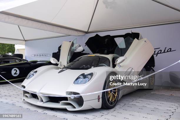 The Pagani Utopia at Goodwood Festival of Speed 2023 on July 13th in Chichester, England. The annual automotive event is hosted by Lord March at his...