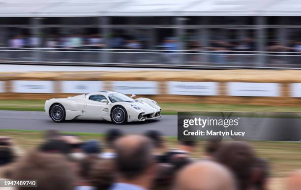 The Pagani Utopia at Goodwood Festival of Speed 2023 on July 13th in Chichester, England. The annual automotive event is hosted by Lord March at his...