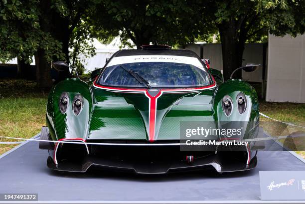 The Pagani Huayra R at Goodwood Festival of Speed 2023 on July 13th in Chichester, England. The annual automotive event is hosted by Lord March at...