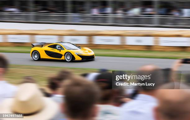 The McLaren P1 at Goodwood Festival of Speed 2023 on July 13th in Chichester, England. The annual automotive event is hosted by Lord March at his...