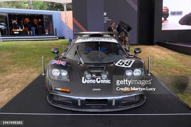The McLaren F1 GTR at Goodwood Festival of Speed 2023 on July 13th in Chichester, England. The annual automotive event is hosted by Lord March at his...