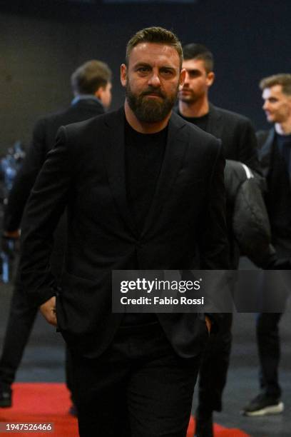 Roma coach Daniele De Rossi arrives at the stadium prior to the Serie A TIM match between AS Roma and Hellas Verona FC - Serie A TIM at Stadio...