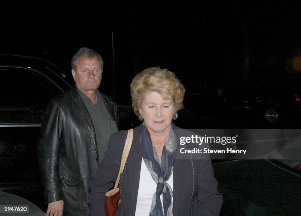 Dai Jones and Pat Jones, parents of Catherine Zeta-Jones, arrive at