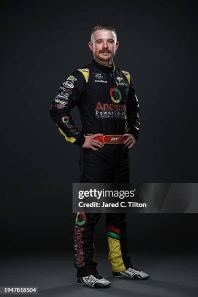 Sam Mason Rally Driver NASCAR driver Mason Massey poses for a photo during the 2024 NASCAR ...