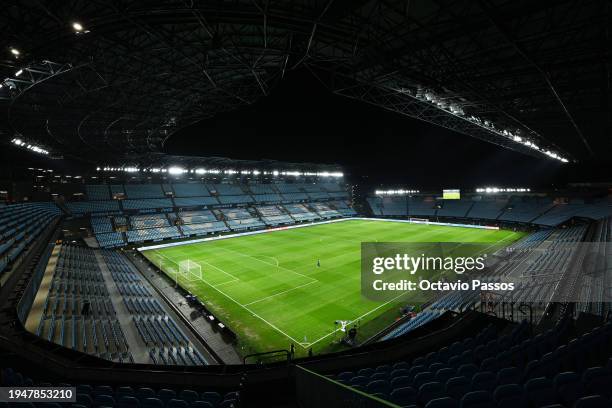 General view inside the stadium prior to the LaLiga EA Sports match between Celta Vigo and Real Sociedad at Estadio Balaidos on January 20, 2024 in...