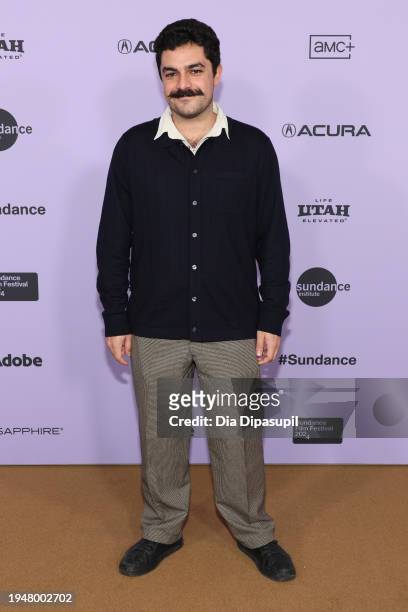 Gerardo Coello Escalante attends the "Viaje de Negocios" Premiere at the Short Film Program 3 Premiere during the 2024 Sundance Film Festival at...