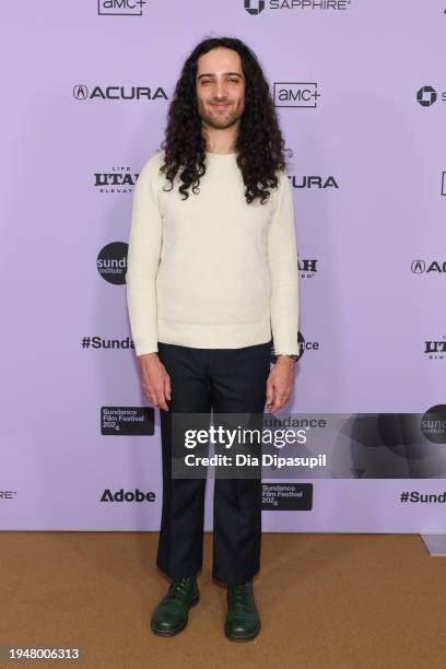 Cody Powers attends the "Viaje de Negocios" Premiere at the Short Film Program 3 Premiere during the 2024 Sundance Film Festival at Egyptian Theatre...