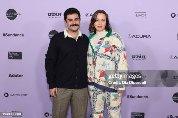 Gerardo Coello Escalante, and Amandine Thomas attend the "Viaje de Negocios" Premiere at the Short Film Program 3 Premiere during the 2024 Sundance...