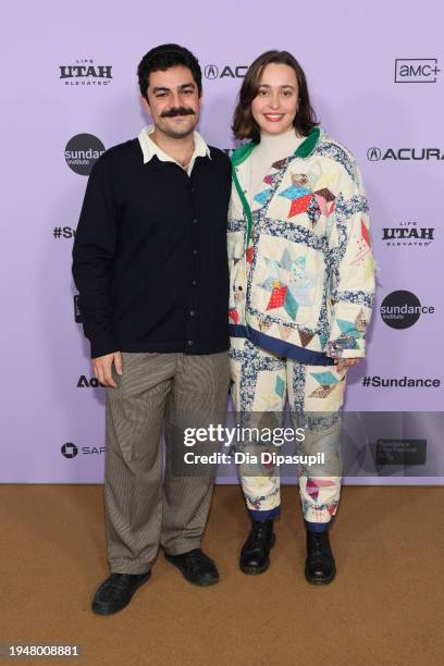 Gerardo Coello Escalante, and Amandine Thomas attend the "Viaje de Negocios" Premiere at the Short Film Program 3 Premiere during the 2024 Sundance...