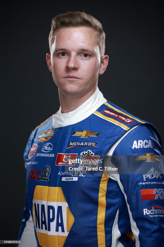 NASCAR driver Jack Wood poses for a photo during the 2024 NASCAR NASCAR driver Jack Wood poses for a photo during the 2024 NASCAR