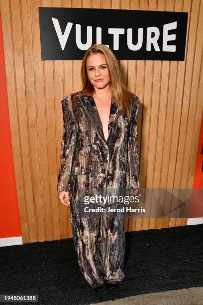 Alicia Silverstone attends The Vulture Spot At Sundance Film Festival - Day 2 at The Vulture Spot on January 20, 2024 in Park City, Utah.