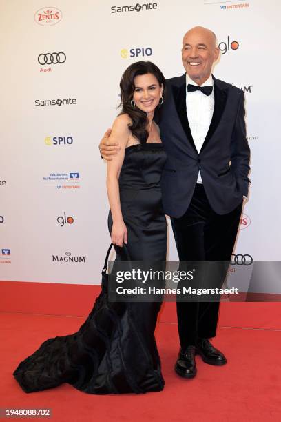 Viktoria Lauterbach and Heiner Lauterbach attend the German Film Ball 2024 at Hotel Bayerischer Hof on January 20, 2024 in Munich, Germany.