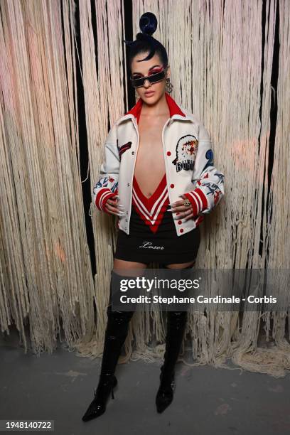 Sita Abellan attends the Kidsuper Menswear Fall/Winter 2024-2025 show as part of Paris Fashion Week on January 20, 2024 in Paris, France.