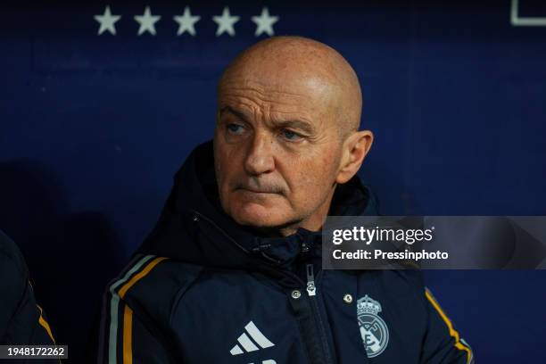 Real Madrid coach assistant Antonio Pintus during the Copa del Rey match, Round of 16 between Atletico de Madrid and Real Madrid played at Civitas...