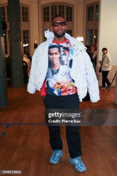 Ryan Babel attends the White Mountaineering Menswear Fall/Winter 2024-2025 show as part of Paris Fashion Week on January 20, 2024 in Paris, France.