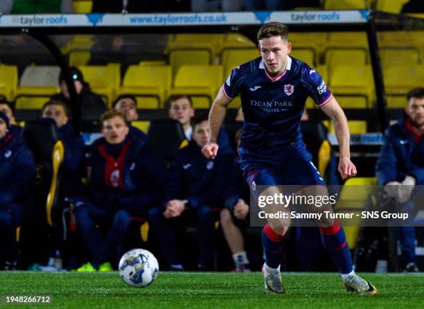 Raith Rovers' Jamie Gullan in action during a Scottish Gas Scottish Cup fourth round match between Livingston and Raith Rovers at the Tony Macaroni...