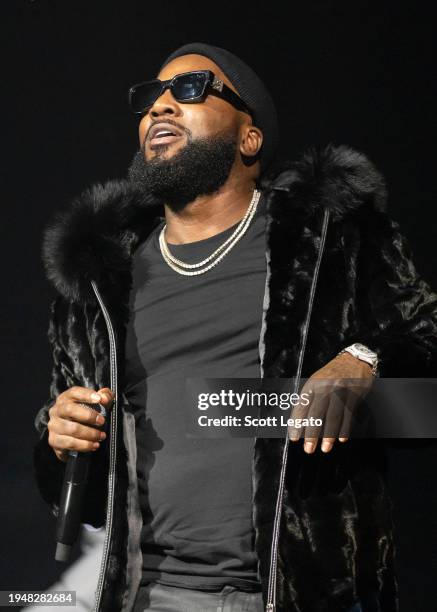 Jeezy performs at Little Caesars Arena on January 19, 2024 in Detroit, Michigan.