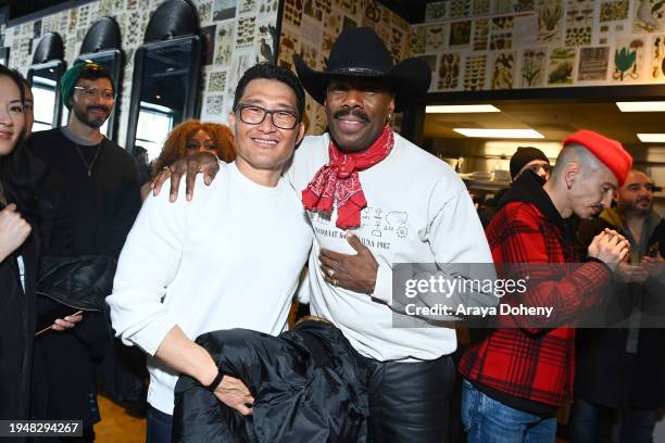 Daniel Dae Kim and Colman Domingo attend the Ketel One Family Made Vodka Celebrates Filmmakers at the Official Gersh Agency Party at the Sundance...
