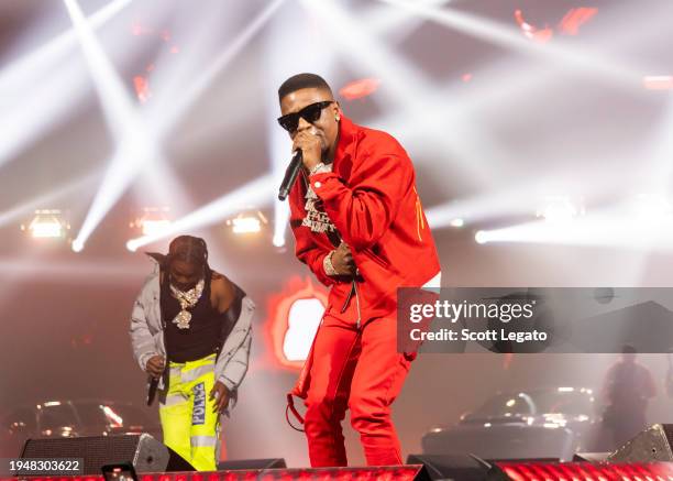 Lil Boosie performs at Little Caesars Arena on January 19, 2024 in Detroit, Michigan.