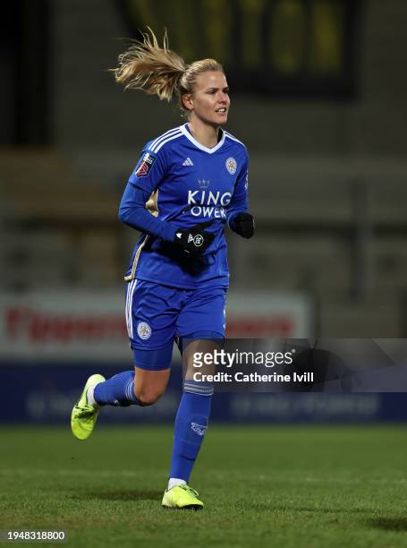 Lena Petermannof Leicester City during the Barclays Women´s Super League match between Leicester City and Aston Villa at Pirelli Stadium on January...