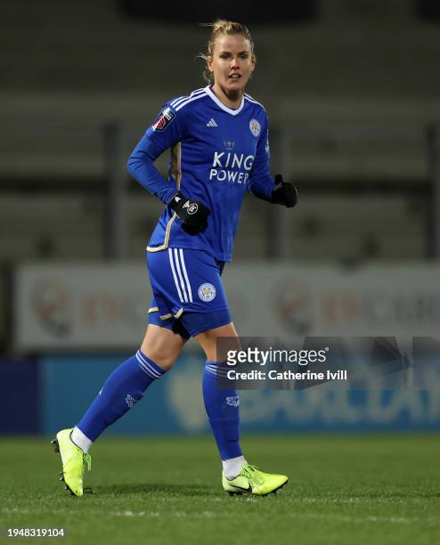 Lena Petermann of Leicester City during the Barclays Women´s Super League match between Leicester City and Aston Villa at Pirelli Stadium on January...