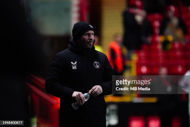 Michael Appleton Manager, of Charlton Athletic during the Sky Bet League One match between Charlton Athletic and Northampton Town at The Valley on...