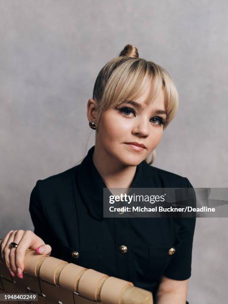 Megan Stott is photographed for Deadline at the Deadline Studio during the 2024 Sundance Film Festival on January 22, 2024 in Park City, Utah.