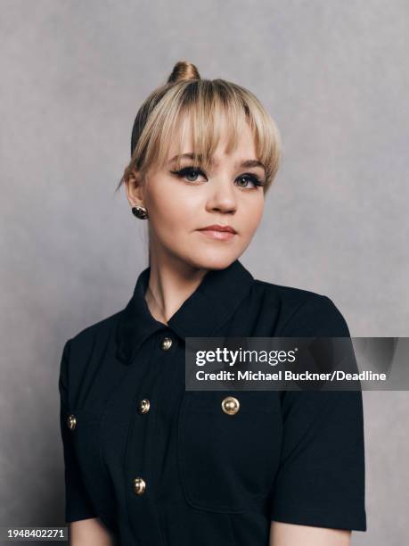 Megan Stott is photographed for Deadline at the Deadline Studio during the 2024 Sundance Film Festival on January 22, 2024 in Park City, Utah.