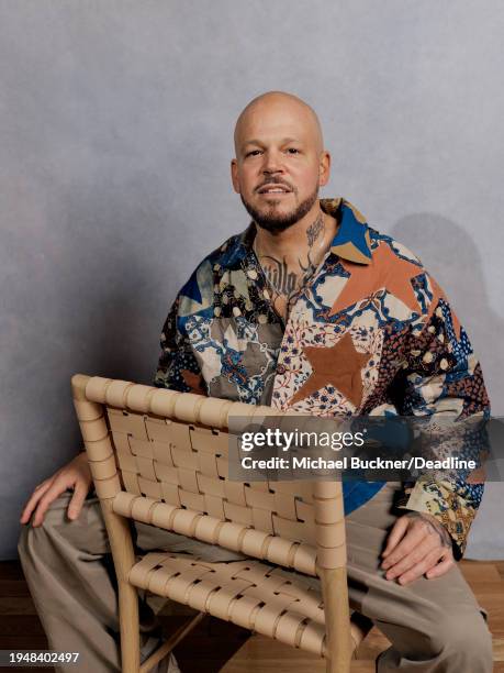 René Pérez Joglar a.k.a. 'Residente' is photographed for Deadline at the Deadline Studio during the 2024 Sundance Film Festival on January 22, 2024...