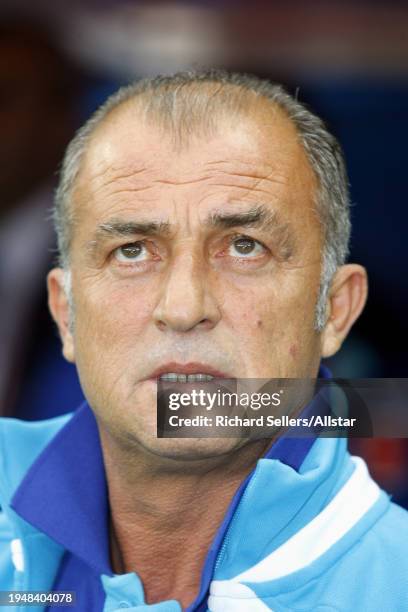 June 7: Fatih Terim, Turkey Coach portrait before the UEFA Euro 2008 Group A match between Portugal and Turkey at Stade De Geneve on June 7, 2008 in...