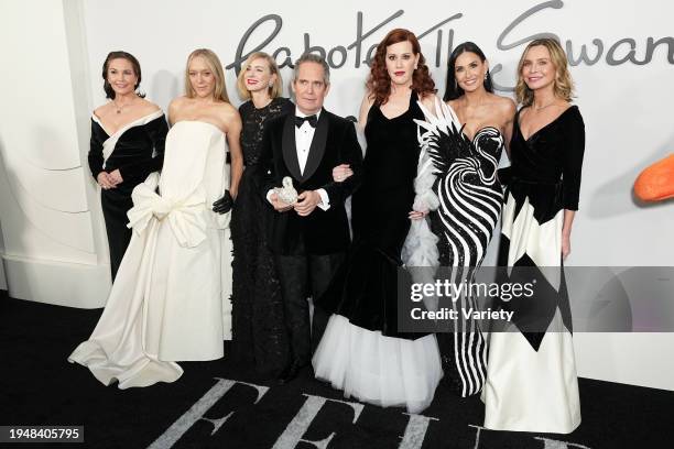 Diane Lane, Chloë Sevigny, Naomi Watts, Tom Hollander, Molly Ringwald, Demi Moore and Calista Flockhart at the premiere of "Feud: Capote vs. The...