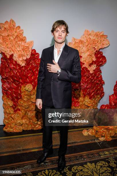 Sam Riley attends the Cartier x Babelsberg Dinner at Martin Gropius Bau on January 23, 2024 in Berlin, Germany.