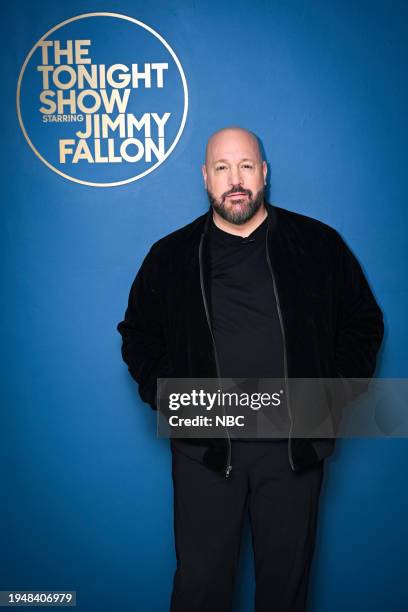 Episode 1908 -- Pictured: Actor & comedian Kevin James poses backstage on Tuesday, January 23, 2024 --