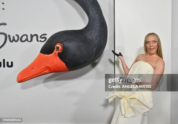 Actress Chloe Sevigny arrives for FX's "Feud: Capote vs. The Swans" premiere at the Museum of Modern Art in New York, on January 23, 2024.