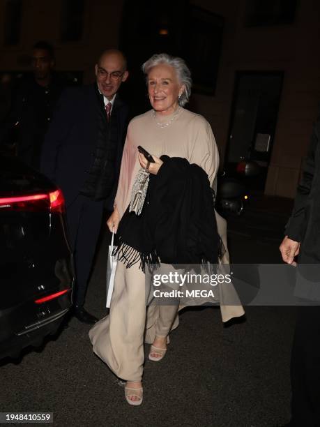 Glenn Close sighting on January 22, 2024 in Paris, France.