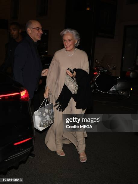 Glenn Close sighting on January 22, 2024 in Paris, France.