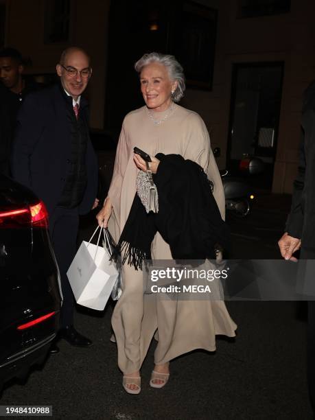 Glenn Close sighting on January 22, 2024 in Paris, France.