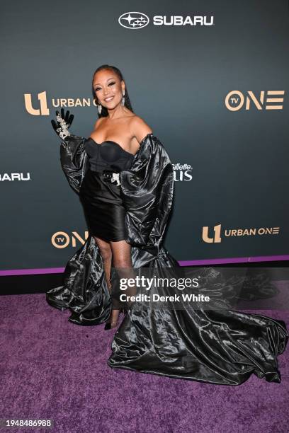 Chanté Moore attends The 6th Annual URBAN ONE HONORS: Best In Black presented by TV One at Coca Cola Roxy on January 20, 2024 in Atlanta, Georgia.