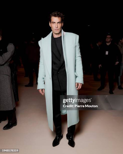 Jon Kortajarena attends the Balmain Homme Menswear Fall/Winter 2024-2025 show as part of Paris Fashion Week on January 20, 2024 in Paris, France.