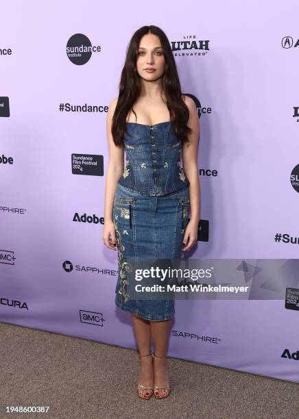 Maddie Ziegler attends the "My Old Ass" Premiere during the 2024 Sundance Film Festival at Eccles Center Theatre on January 20, 2024 in Park City,...