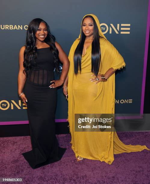 Reginae Carter and Toya Johnson-Rushing arrives at the 2024 Urban One Honors: Best In Black at Coca-Cola Roxy on January 20, 2024 in Atlanta, Georgia.