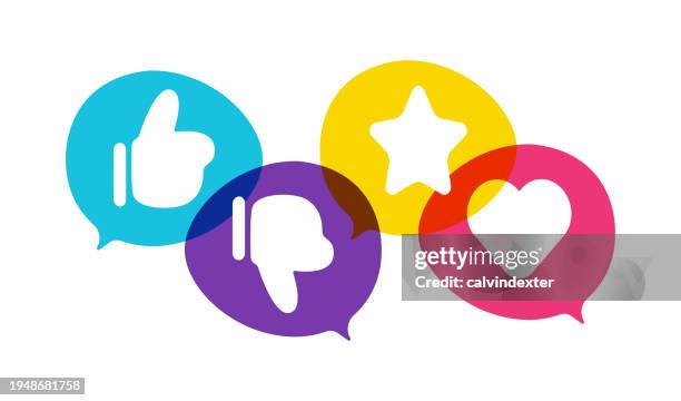 social-media-symbole - feedback kommunikation stock-grafiken, -clipart, -cartoons und -symbole
