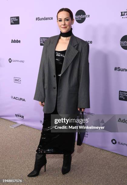 Jena Malone attends the "Love Lies Bleeding" Premiere during the 2024 Sundance Film Festival at Eccles Center Theatre on January 20, 2024 in Park...