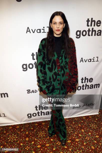 Riley Keough attends the Gotham Sundance Dinner Hosted by Riley Keough And Jeffrey Sharp at Grub Steak on January 20, 2024 in Park City, Utah.