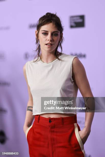 Kristen Stewart attends the "Love Lies Bleeding" Premiere during the 2024 Sundance Film Festival at Eccles Center Theatre on January 20, 2024 in Park...