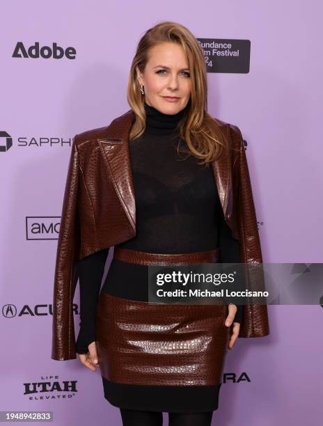 Alicia Silverstone attends the "Krazy House" Premiere during the 2024 Sundance Film Festival at Eccles Center Theatre on January 20, 2024 in Park...