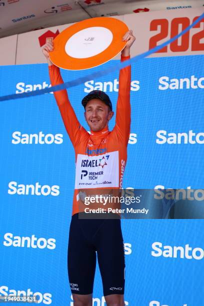 Stephen Williams of United Kingdom and Israel-Premier Tech team wins the Leaders jersey after the 24th Santos Tour Down Under Schwalbe Men's Stage 6...